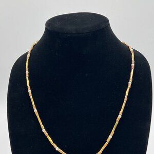 Anne Klein Gold-Tone Pearl Accented Beaded 24" Necklace Womens Jewelry